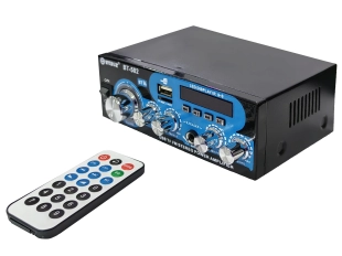 Домашен блутут аудио усилвател BT-502 - USB,FM,TFT,BLT, 2x30W, 220VAC