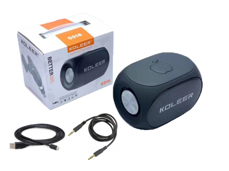 Безжична Bluetooth тонколона Koleer S918 FM/TF/USB/BT - Черна Безжична Bluetooth тонколона Koleer S918 FM/TF/USB/BT - Черна - Koleer 1796-b