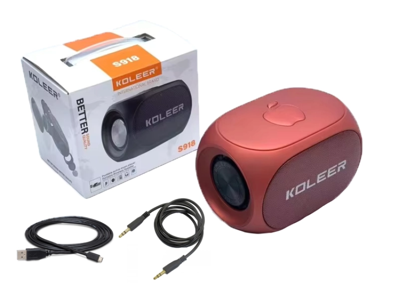 Безжична Bluetooth тонколона Koleer S918 FM/TF/USB/BT - Червен Безжична Bluetooth тонколона Koleer S918 FM/TF/USB/BT - Червен - Koleer 1796-r