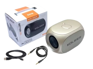 Безжична Bluetooth тонколона Koleer S918 FM/TF/USB/BT - Златист