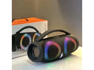 Портативна мощна блутут колона Booms Box 3 Mini RGB - Черен
