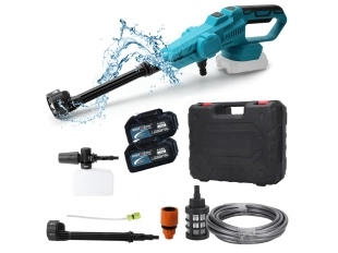 Акумулаторна водоструйка с дисплей, дюза 6 в 1 и две батерии 36V 8Ah KraftRoyal