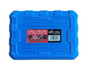 Комплект ударни вложки 4бр 1/2 CR-MO 17 мм, 19 мм, 21 мм, 22 мм