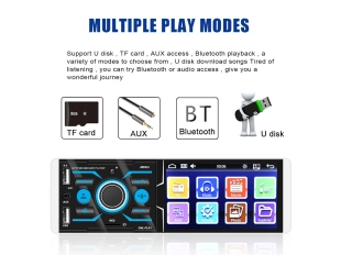 Авторадио MP3/MP5 4063AI с 4.1” дисплей,Bluetooth , USB, AUX , SDcard