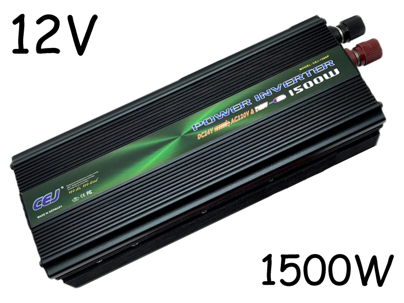 Инвертор на напрежение CEJ 1500P 12V - 220V - 1500W Инвертор на напрежение CEJ 1500P 12V - 220V - 1500W - CEJ 1629