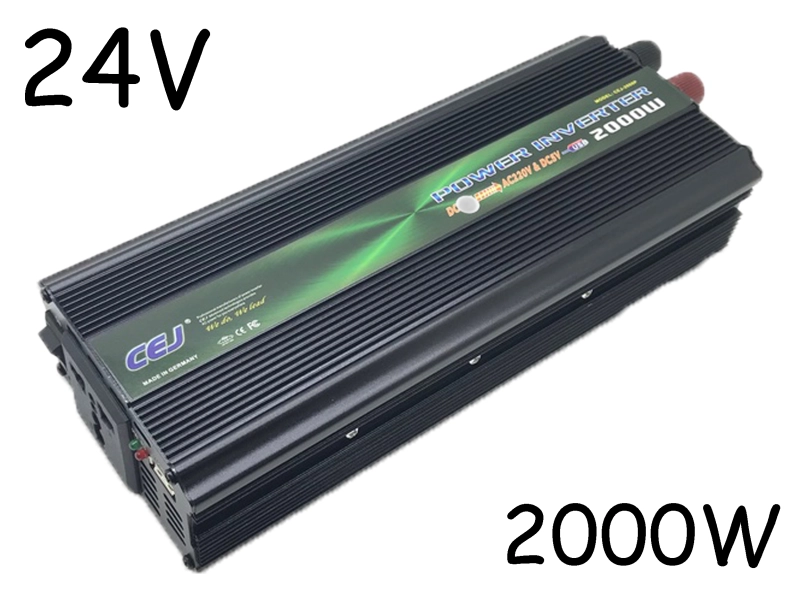 Инвертор на напрежение CEJ 2000P 24V - 220V - 2000W Инвертор на напрежение CEJ 2000P 24V - 220V - 2000W - CEJ 1632