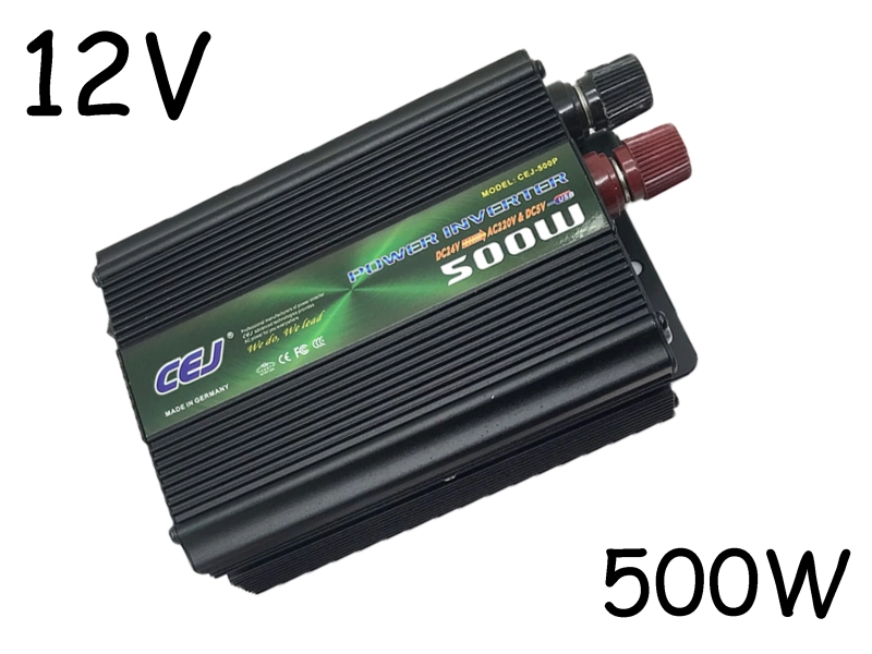 Инвертор на напрежение CEJ 500P 12V - 220V - 500W Инвертор на напрежение CEJ 500P 12V - 220V - 500W - CEJ 1625