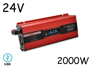 Инвертор на напрежение с дисплей UKC KC-2000D 24V - 220V 2000W Инвертор на напрежение с дисплей UKC KC-2000D 24V - 220V 2000W - подобен продукт