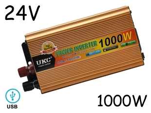 Инвертор на напрежение UKC SSK-1000W 24V - 220V 1000W Инвертор на напрежение UKC SSK-1000W 24V - 220V 1000W - подобен продукт