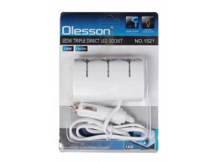 Разклонител на запалка Olesson 1521 с кабел 3 гнезда