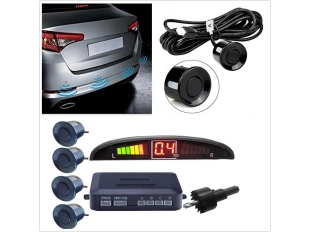 Парктроник с LED дисплей 4 датчика - Черен