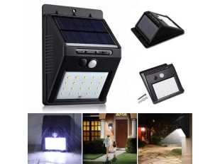 Външна Соларна LED Лампа със сензор за движение прожектор за врата