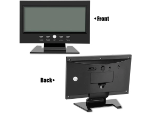 Часовник с голям LCD дисплей DS-8082 - Черен