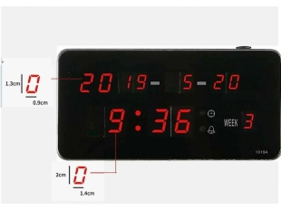 LED електронен часовник 1019