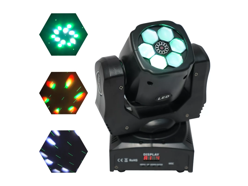 Диско LED сценичен ефект с движеща се глава 6x12W диода + Лазер FS-20183 Диско LED сценичен ефект с движеща се глава 6x12W диода + Лазер FS-20183 - CREE Lights 3236