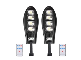 2бр. LED Соларна улична лампа , 2400W