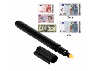 Маркер за фалшиви евро банкноти, черен