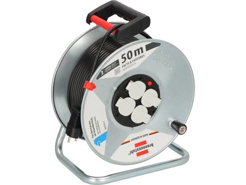 Удължител / разклонител / Макара 50 метра с 4 гнезда – KrafTRoyal Удължител / разклонител / Макара 50 метра с 4 гнезда – KrafTRoyal - KraftRoyal 1770