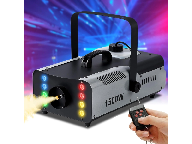 Дим / Пушек машина 1500W с LED диоди и дистанционно Дим / Пушек машина 1500W с LED диоди и дистанционно - 18993