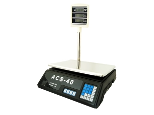 Електронен кантар ACS до 40кг с изнесен дисплей – везна с локатор Електронен кантар ACS до 40кг с изнесен дисплей – везна с локатор - подобен продукт