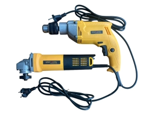 Комплект ъглошлайф и бормашина KraftRoyal 1100W