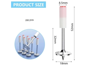 Комплект пирони с барут за големия пистолет KraftRoyal 200 броя за Професионално Закрепване - подобен продукт