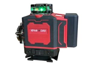Строителен лазер KraftRoyal M16 с 360° въртене, 16 зелени линии и LCD дисплей