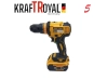 5в1 универсален комплект KraftRoyal с 5 приставки: винтоверт, гайковерт-импакт, перфоратор,водоструйка и ъглошлайф KraftRoyal - снимка 4