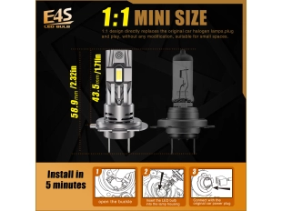 LED система / крушки за кола  E4S H7 / H18