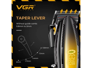 Машинка за подстригване VGR V-270 със стойка за зареждане (Жълт)