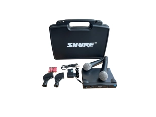 Комплект 2бр. Професионални Безжични Микрофони SHURE SM-58 с куфар