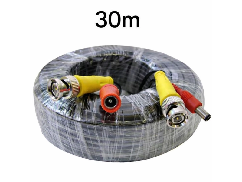 30-метров кабел за CCTV камери със захранване 30-метров кабел за CCTV камери със захранване - 1120-30