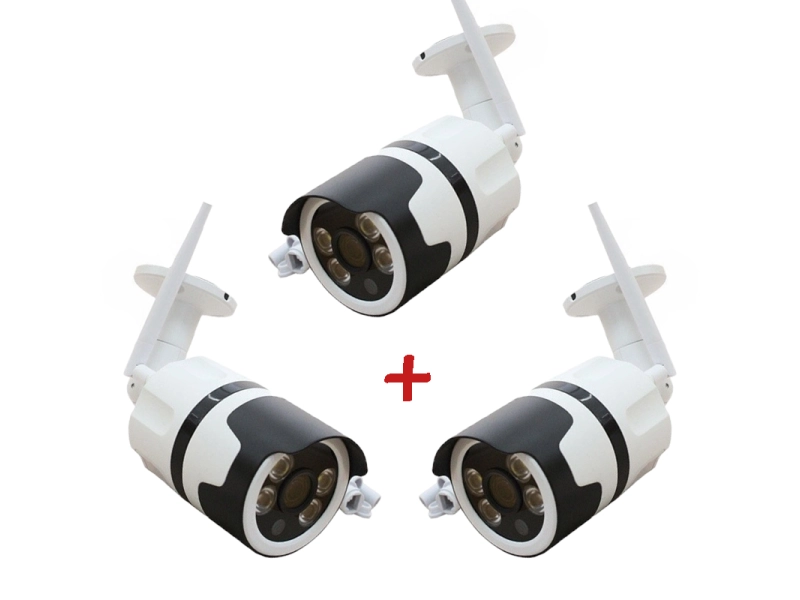 Пакет от 3 LYLU Full HD Wi-Fi камери с външен монтаж и 4 диода Пакет от 3 LYLU Full HD Wi-Fi камери с външен монтаж и 4 диода - LYLU 1699-3