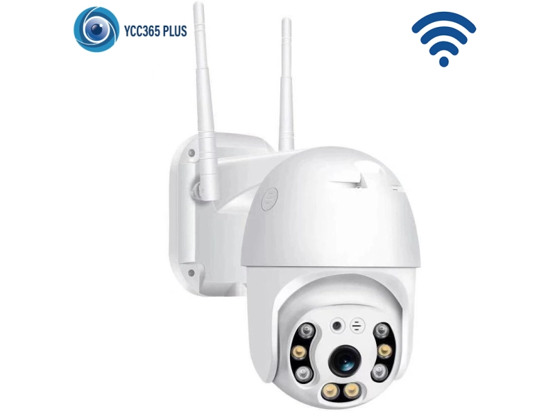 Външна въртяща WiFi AI камера 5MP, YCC365, Бяла Външна въртяща WiFi AI камера 5MP, YCC365, Бяла - 1450-YCC365