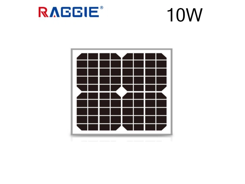 Соларен панел монокристален 10W RAGGIE 12V 350x260x20mm. - Raggie 1830-10