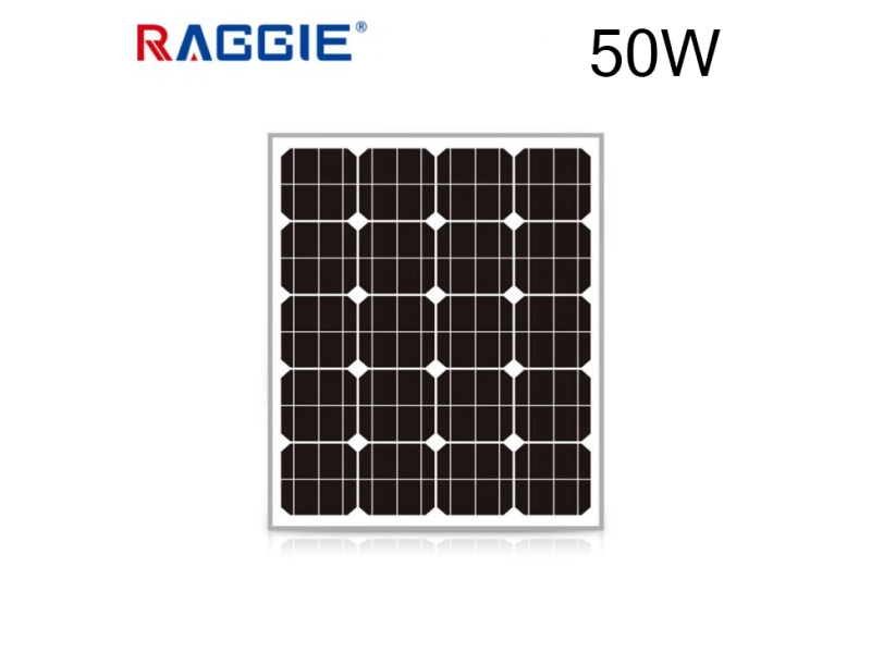 Соларен панел монокристален 50W RAGGIE 12V 700x540x25mm. - Raggie 1830-50