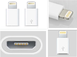 Микро USB към Iphone адаптер