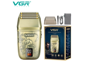 Безжична акумулаторна професионална самобръсначка VGR V-349 с LED дисплей