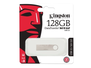 USB Flash памет Kingston DataTraveler SE9, 128GB, USB 3.1, Grey
