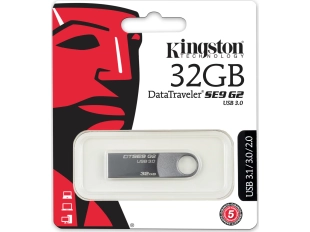 USB Flash памет Kingston DataTraveler SE9, 32GB, USB 3.1, Grey