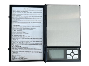 Бижутерска везна NOTEBOOK 500 гр с точност 0,1 гр.