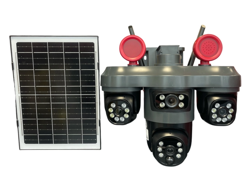 Четворна соларна камера LYLU със SIM карта, 26 диода - V380 Pro Четворна соларна камера LYLU със SIM карта, 26 диода - V380 Pro - LYLU 3278