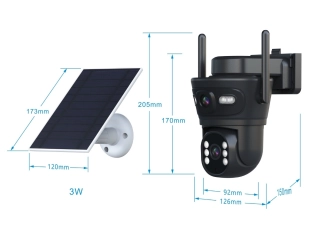 Соларна двойна камера LYLU 10 диода - ICsee
