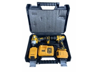 Комплект акумулаторен безчетков импакт и винтоверт 36V 8Ah KraftRoyal - Жълт