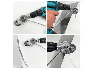 Приставка за винтоверт за рязане на ламарина