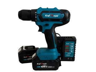Акумулаторен ударен винтоверт KraftRoyal 36V 8.0Ah - в комплект с две батерии и зарядно