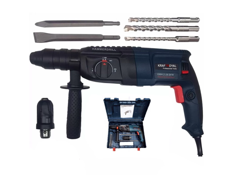 Пробивна бормашина дрелка перфоратор KraftRoyal - 1743